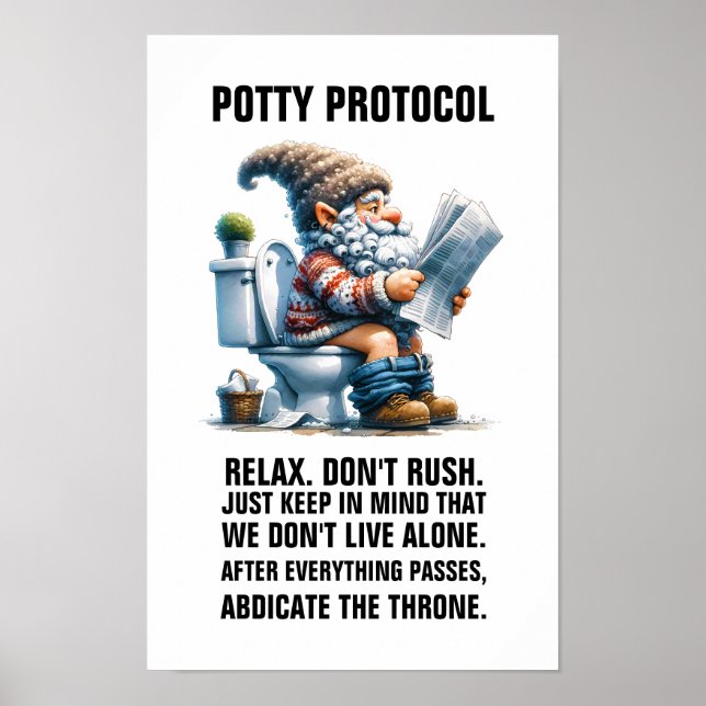 Póster PROTOCOLO POTTY sin marco (Frente)