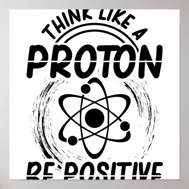 Póster Proton Physics | Regalo de profesión de estudiante (Frente)