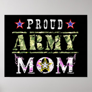 Póster Proud Army Mom