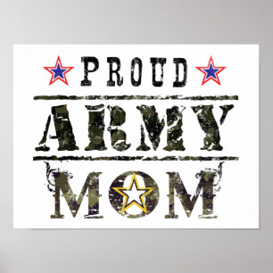 Póster Proud Army Mom
