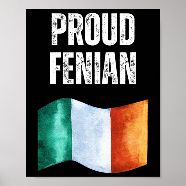 Póster Proud Irish Warrior Irish Republican Clothing  (Frente)