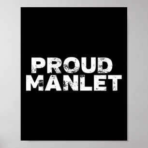 Póster Proud Manlet Short Bodybuilding