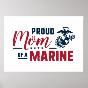 Póster Proud Mom of a Marine