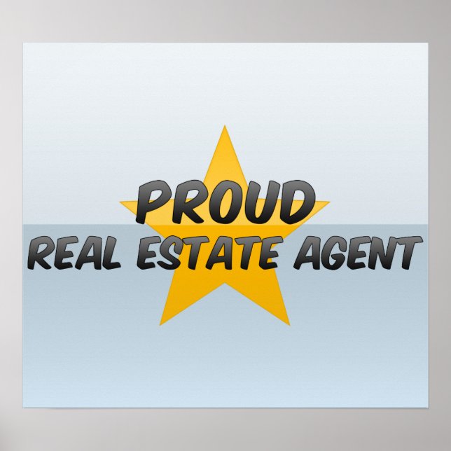 Póster Proud Real Estate Agent (Frente)