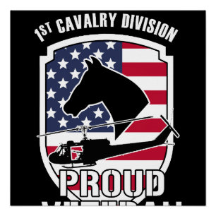 Póster PROUD VETERAN / 1st Cavalry Division