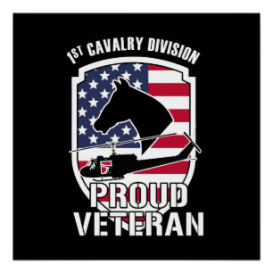 Póster PROUD VETERAN / 1st Cavalry Division