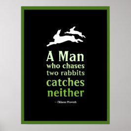 Póster Proverbio chino