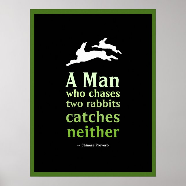 Póster Proverbio chino (Frente)