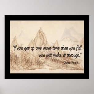 Póster Proverbio chino usted lo hará