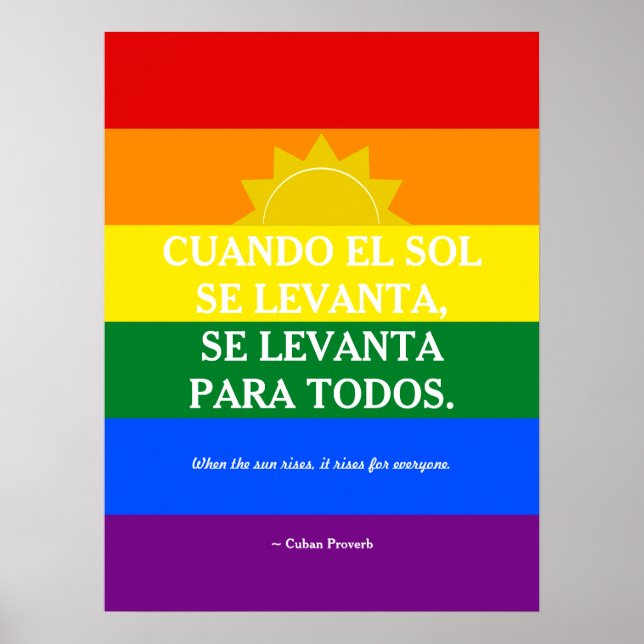 Póster Proverbio cubano (Frente)