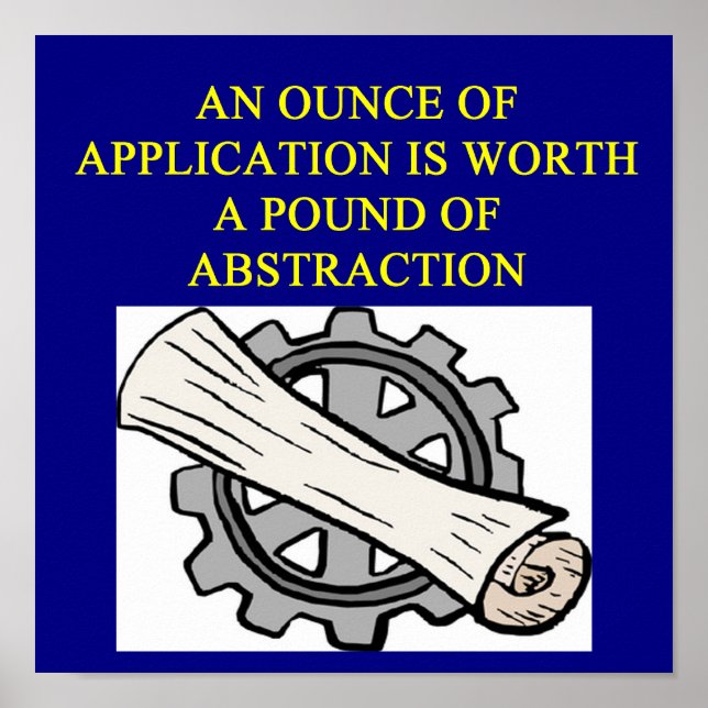 Póster proverbio de INGENIERÍA (Frente)