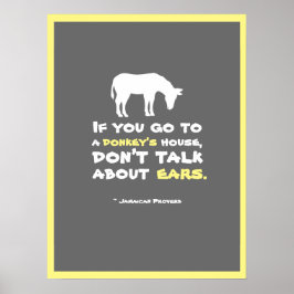 Póster Proverbio jamaiquino