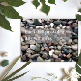 Póster Proverbio latino Cada día ofrece su poster de rega