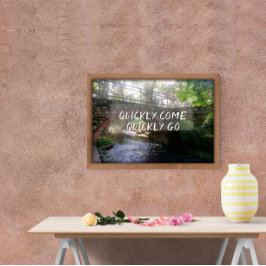 Póster Proverbio Rápidamente llega rápido a ser poster