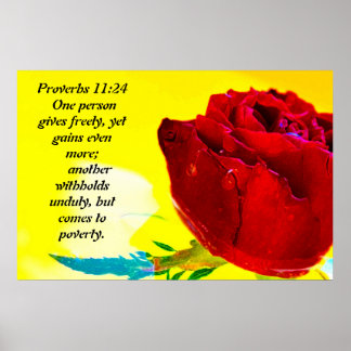 Póster Proverbios 11:24