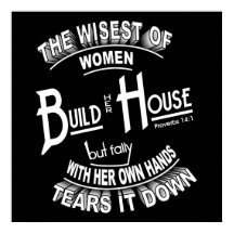 Proverbios 14:1 Poster