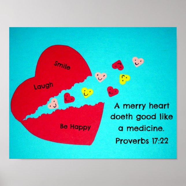 Póster Proverbios 17:22 (Frente)
