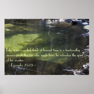 Póster Proverbios 25:13 Poster