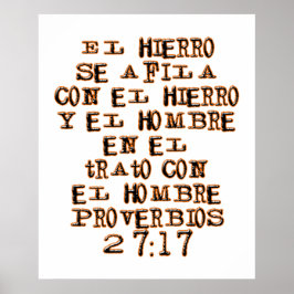 Póster Proverbios 27:17