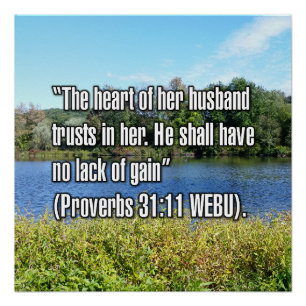 Póster Proverbios 31:11 WEBU