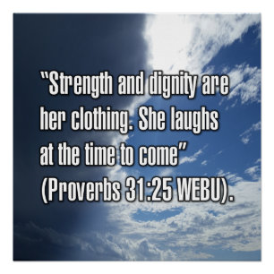 Póster Proverbios 31:25 WEBU