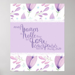 Póster Proverbios 31:29 Poster