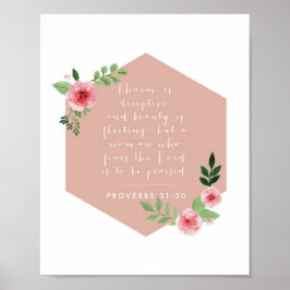 Póster Proverbios 31:30