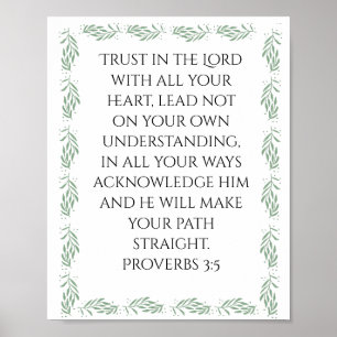 Póster Proverbios 3:5