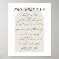 Proverbios 3:5-6 Arco Boho Beige