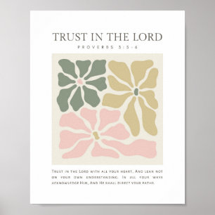 Póster Proverbios 3:5-6 Confía en el Señor