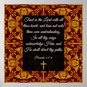 Póster Proverbs 3:5-6