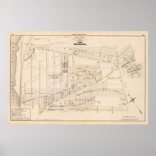 Póster Providence del este Rhode Island