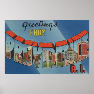 Póster Providence, Rhode Island - escenas grandes de la