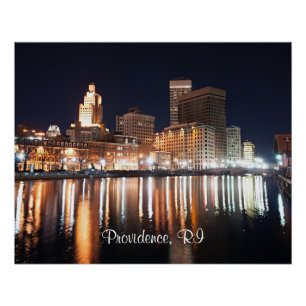 Póster Providence RI etiquetada