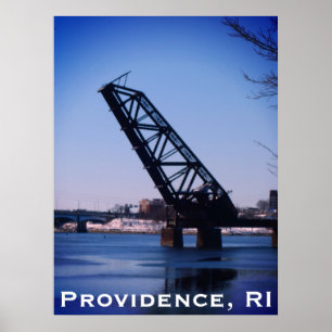 Póster Providence, RI 'Stuck Up Bridge'