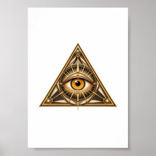 Póster Providencia Daurada Clásica