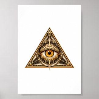 Póster Providencia Daurada Clásica
