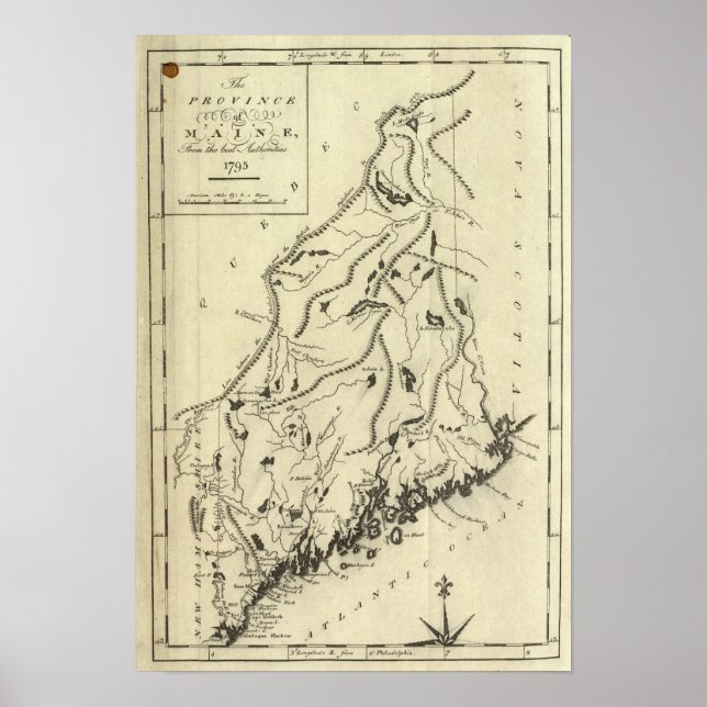 Póster Provincia de Maine (Frente)