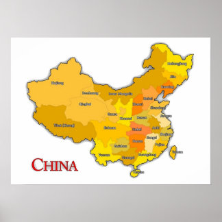 PÓSTER PROVINCIAS DE CHINA