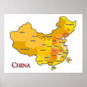 PÓSTER PROVINCIAS DE CHINA