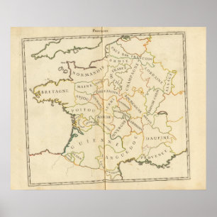 Póster Provincias, Francia