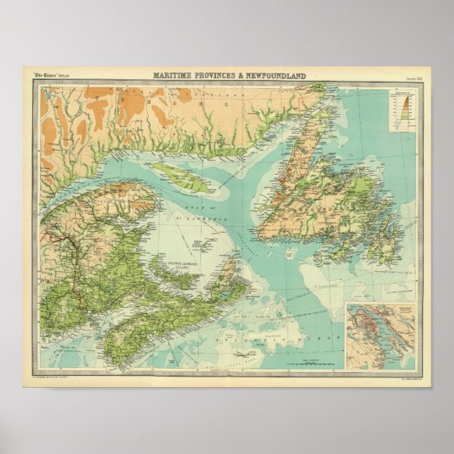 Póster Provincias marítimas y Terranova (Frente)
