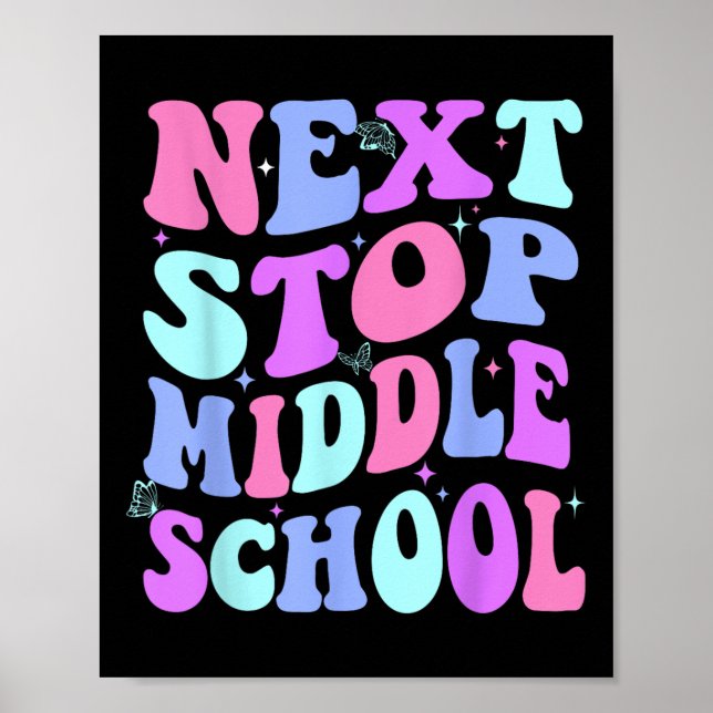 Póster Próxima parada Escuela Secundaria Groovy G (Frente)