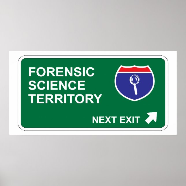 Póster Próxima salida de la ciencia forense (Frente)