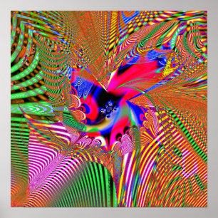 Póster Proyección 1.7d1 del fractal