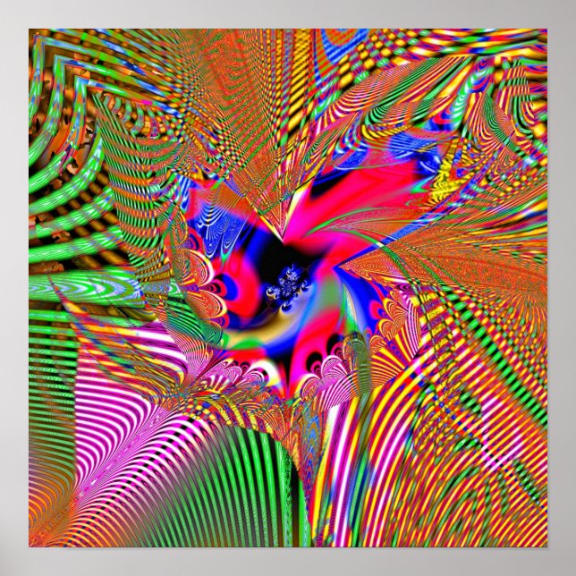 Póster Proyección fractal 1.7d1 (Frente)