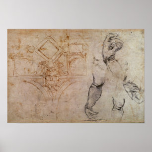 Póster Proyecte para el techo de la capilla de Sistine,