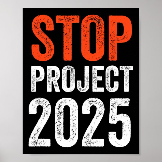 Póster Proyecto 2025 Anti Trump (Frente)