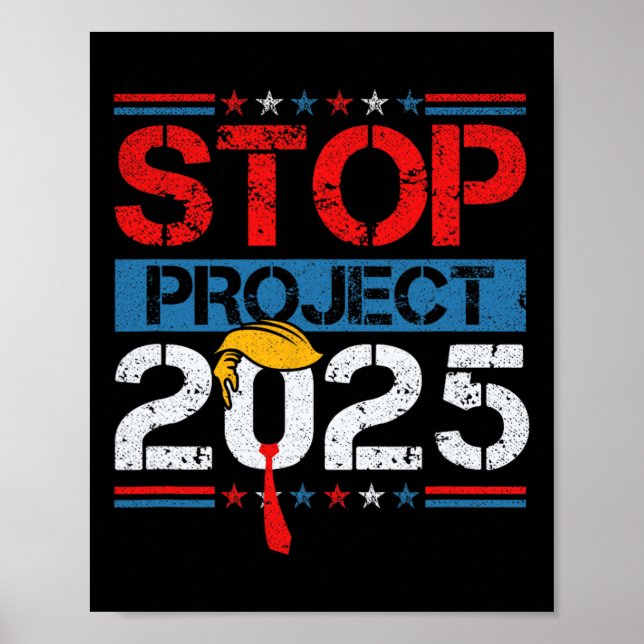 Póster Proyecto 2025 de Trump contra Trump 1 (Frente)