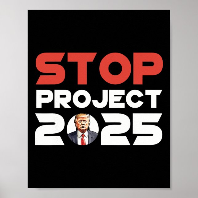 Póster Proyecto 2025 Patriótico contra Trump (Frente)
